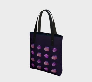 Pumpkin tote bag (dark purple) preview