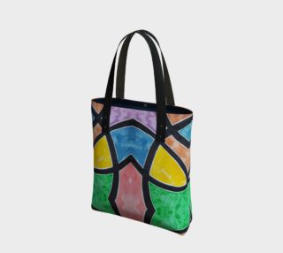 Abstract Stained Glass Tote Bag preview