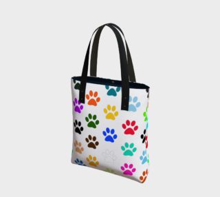 Paws Rainbow Tote Bag preview