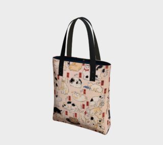 Utagawa Cat Print Tote Bag preview
