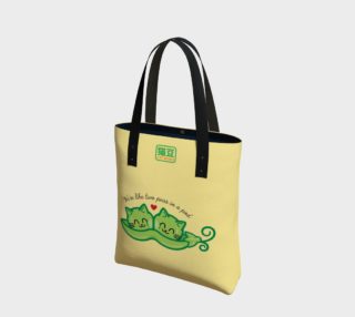 Two Cat Peas in a Pod Tote Bag preview