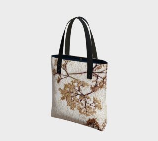 Aperçu de Tote Bag - Elderberry Blossom on Gold Mesh Print - Lined or Unlined, Travel, Vacation, Shopping, Gift Bag