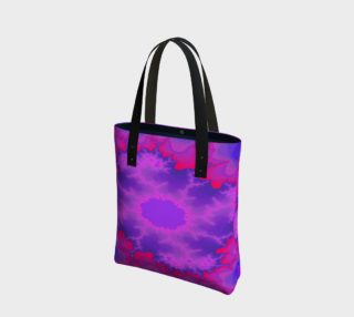 Pink and Purple Flower Burst Tote Bag preview