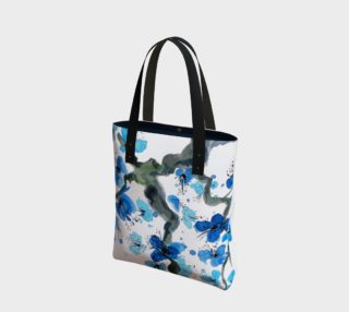 Blue Japanese Blossoms Tote Bag preview