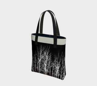 Midnight Forest Black and Taupe Tote Bag preview