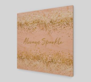 Blush Pink White Gold Confetti Always Sparkle aperçu