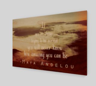 Maya Angelou 'amazing' quote - wall art preview