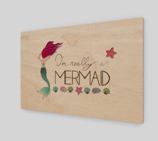 I'm Really a Mermaid Canvas Print - 3:2 preview