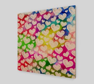 Rainbow Watercolor Hearts preview