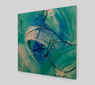 Sea Green Abstract Painting by Janet Gervers preview