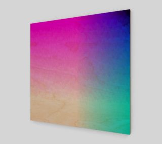 Pink Purple Blue White Ombre Flame  Art Print preview