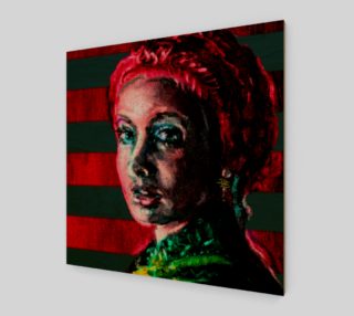 Girl with the Devin Earring  Fashion-Match Wall Art Print  preview