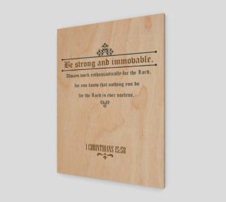 Be Strong and immovable Bible Quote Corinthians Print preview