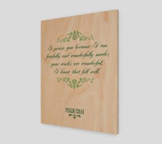 I Praise You Bible Quote Psalm Print preview