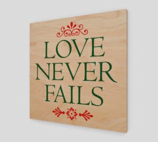 Love Never Fails Print preview