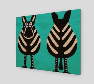Zebra Both Ends Wall Art 20" x 16" preview