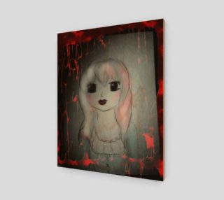 Ghost Girl Mixed Media Gothic art by Tabz Jones preview