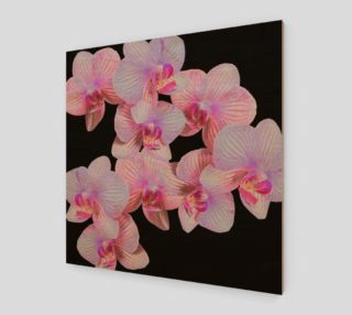 Pink Orchids II Wood Print preview