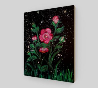 Red Roses in The Snow original painting by Tabz Jones preview