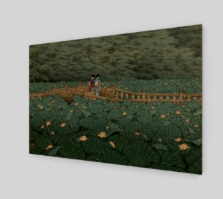 Japanese Print - Hasui Kawase - Women - Lillies preview