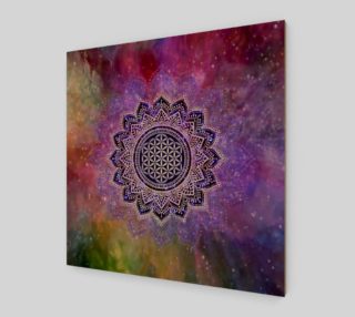 Flower Of Life - Lotus Of India - Galaxy Colored print III preview