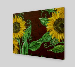 Sunflowers with Crackle 20 x 16 preview