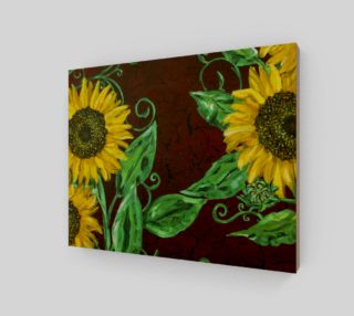 Sunflower with Crackle 10 x 8 preview