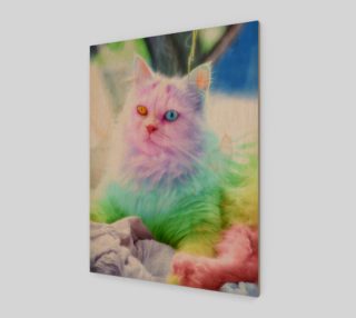 Unicorn Rainbow Cat Wall Art preview