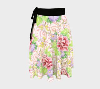 Aperçu de Pink Kimono Bouquet Circle Skirt