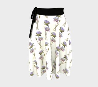 Lotus flowers pattern Wrap Skirt aperçu