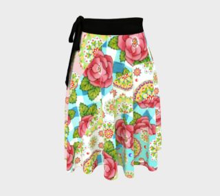 Rose Gingham Swirl Circle Skirt preview