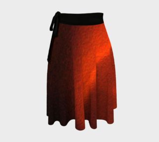 Red Chiaroscuro Wrap Skirt preview