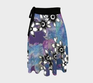 Floral Ombre Wrap Skirt preview