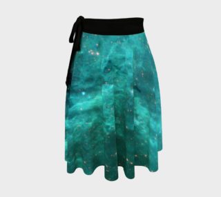 Aperçu de North America Nebula Infrared Turquoise Enhanced Wrap Skirt, AOWSGD