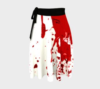 Blood Splatter 1 Wrap Skirt preview