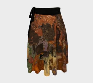 Brownish Paint Wrap Skirt preview