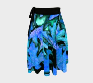 Blue Fall leaves Wrap Skirt preview