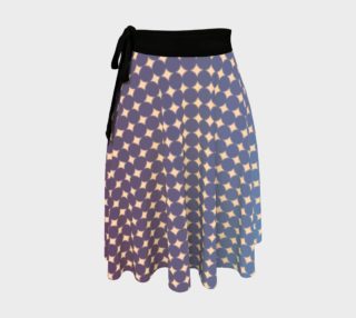 wrap skirt - polka dot blues and purples aperçu