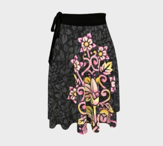Rose Damask Circle Skirt aperçu