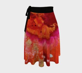 Aperçu de Abstract Heart Wrap Skirt