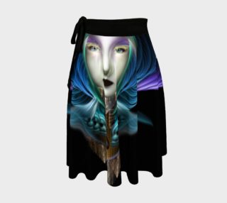Trilia Fractal Portrait Wrap Skirt preview