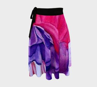 Hot Pink Purple Fuchsia Wrap Skirt aperçu