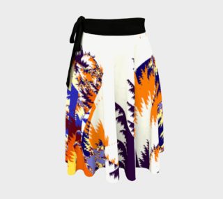 Multi Coloured Tropical Jungle Wrap Skirt preview