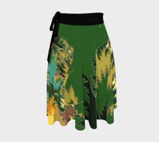 Camouflage Tropical Jungle Wrap Skirt preview