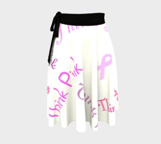Aperçu de Think Pink on White Wrap Skirt