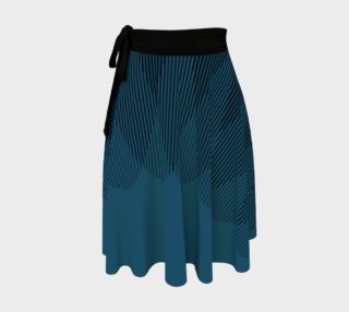 Blue to Black Ombre Signal Wrap Skirt preview