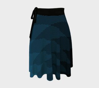 Blue to Black Ombre Signal Wrap Skirt 2 preview