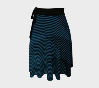 Blue to Black Ombre Signal Wrap Skirt 3 preview