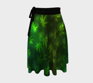 Shining Pot Leaves Hippie Skirt preview
