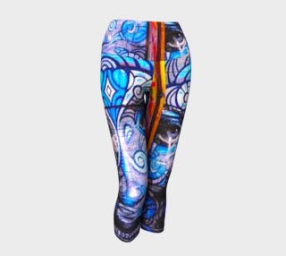 STAINED GLASS YOGA CAPRIS BY ARAARTIST preview